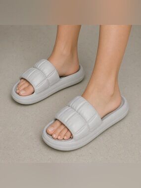 Padded Cloud Slide Slippers | Ultra Soft Thick Sole Comfort Slides